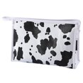 thumbnail image 1 of Makeup Bag - Waterproof Portable Cosmetic Pouch - Cute Toiletry Travel Bag with Zipper - Reusable Cow Pattern Make up Case Organizer for Purse, 1 of 6