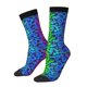 thumbnail image 1 of Balery Multicolored Butterflies Calcetas Largas con Estampado para Hombre y Mujer – Suaves y Transpirables, Talla Única (US 5-11), 1 of 6