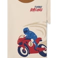 thumbnail image 2 of Wonder Nation Little Boys Motorcycle Graphic Tee with Short Sleeves, Sizes 4-10, 2 of 3