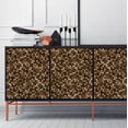 thumbnail image 2 of Walplus Peel and Stick Backsplash Metallic Brown Marble Mosaic Wall Tile Decals 24 Pcs 6" x 6", 2 of 7