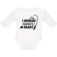thumbnail image 3 of Inktastic I Hooked Nana's Heart with Fishing Rod Boys or Girls Long Sleeve Baby Bodysuit, 3 of 5
