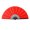 Red, variant on Joernso Folding Fan Pure Color Strong Fan Bone Lightweight Retro Style Kung Fu Fan Tai Chi Fan Chinese Dance Fan Party Decoration Fan