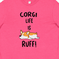 thumbnail image 4 of Inktastic Corgi Life is Rough Youth T-Shirt, 4 of 5