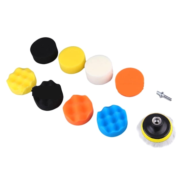 Kenally Almohadillas de esponja para pulir, juego de adaptadores de taladro, pulidora portátil de 3 pulgadas, Kit de discos de pulido reutilizables, Herramientas eléctricas Kenally TO008653-00B
