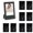 Black, variant on Tutuviw 3 Inch Film Photo Frame, 8 Pack Picture Frame Mini Picture Frames Set, Wall Decor TableTop & Wall Mount Photo Frame Vertical, Modern Design for Table Decoration & Gift (Black Grey)