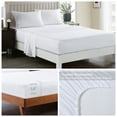 thumbnail image 3 of JML Twin Sheet Set White,Microfiber Bedding Sheet & Pillowcases,Fade Resistant,3 Piece, 3 of 5
