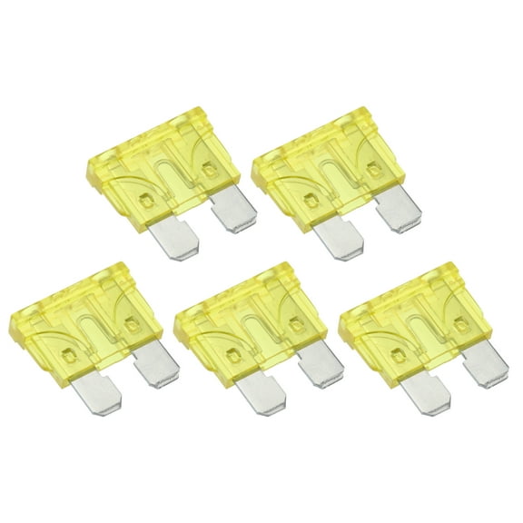 5pcs Blade Style Fuses 20A Blade Style Fuses for Automotive Car Boat Truck SUV RV Motorcycle Yellow