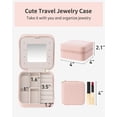 thumbnail image 4 of Joyero organizador Vlando Small Travel con espejo, color rosa, 4 of 8