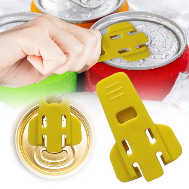 Abrelatas para cocina, resistente, manual, fácil de agarrar, de plástico, herramienta eficaz para abrir latas, tarros y tapas