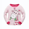 thumbnail image 6 of CradlePlanet 100% Cotton Kids Pajama Set - 2 Pack Pink, Blue, 6 of 7
