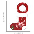 thumbnail image 2 of Hariumiu Christmas Doorknob Decorations Christmas Wooden Doorknob Decoration Santa Claus Snowman Stocking Holiday Decor Door Handle Hanger Pendant Party, 2 of 8