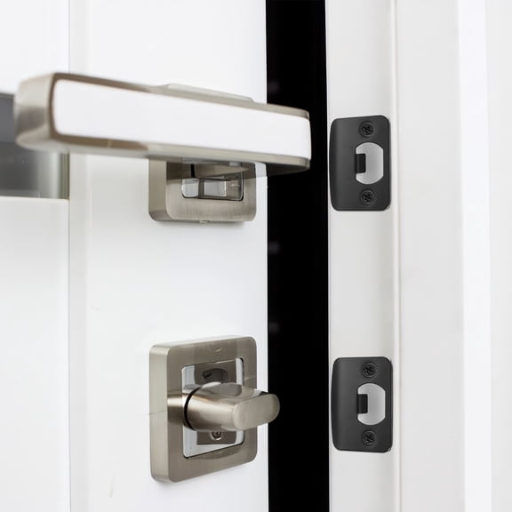 OULII 4-Pack Black Stainless Steel Deadbolt Door Lock Set for Enhanced Home Security and Reinforcement
