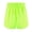 Neon Green, variant on BIG ELEPHANT Women's Athletic Running Shorts with Zipper Pockets, Lined Sports Shorts