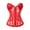 Red, variant on Elainilye Fashion Women's Shapewear Translucent Mesh Bodysuit Sexy Front Zipper Back Strap Slim Adjustment Shaping Top,Black
