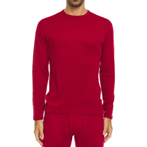 Men's Wool Thermal Top Midweight Base Layer - 100% Merino Wool