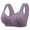 01-Purple, variant on MINTREUS Women's Front Button Closure Bra Comfort Full-coverage Bra Senior Front-Closing Wirefree Bra