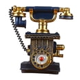 thumbnail image 2 of Teléfono de teléfono de teléfono Resina rotativa de resina de escritorio con cable antiguo, estatua de decoración de pared, figura de teléfono antiguo C02, 2 of 8