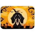 thumbnail image 2 of caroline's treasures bb1773cmt halloween smooth black and tan dachshund kitchen or bath mat, 20 by 30", multicolor, 2 of 2