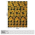 thumbnail image 4 of Pratyus Sunflowers Print Flannel Throw Blanket, Soft Plush Blanket for All Seasons, Hand/Machine Washable 40x50in, 4 of 6