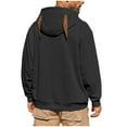 thumbnail image 3 of LNWUY Hoodies for Men Fleece Lined Hoodie Sweatshirts for Men Fall Winter Outfits Outdoor Workout Casual Pullover Tops Black XXL, 3 of 8