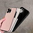 thumbnail image 4 of Classy Lambskin Leather Plaid Case for iPhone 13(NOT Pro) Luxury Elegant Vintage Design Lattice Stylish Chic Matte Slim Fully Side Camera Shockproof Girls Women Cover(i13 6.1",Pink), 4 of 10
