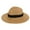 Coffee, variant on Womens Mens Wide Brim Straw Panama Hat Fedora Summer Beach Sun Hat Straw Hat for Women