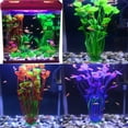 thumbnail image 7 of DPOWERFUL Plastic Fish Tank Plants, Artificial Tall Aquarium Plants for Fish Tank Decor, 15.7 inches(Purple), 7 of 7