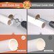 thumbnail image 4 of Cortador Interior de Tubos de PVC con Vástago Hexagonal de 1/4 Pulgada, Herramienta Corte de PVC con Medidor de Profundidad Ajustable A Escala para Cortar Tubos de PVC, Tuberías, 4 of 5