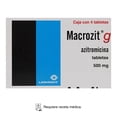 thumbnail image 1 of Macrozit g Azitromicina 500 mg c/u 4 tabletas, 1 of 2
