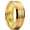 Gold, variant on Tungsten Carbide Wedding Band for Men Women-6mm Width 14K Gold Plated with Grooved Center Wedding Ring Matte Finished Suitable for Work, Gym Comfort Fit Size 10