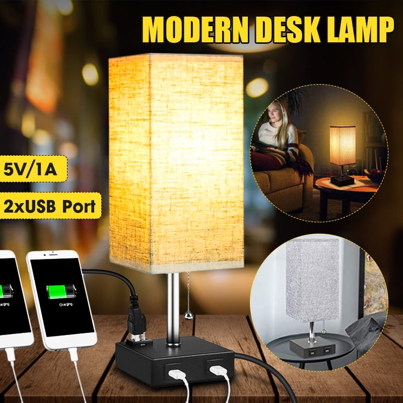 Details about   LED Wall Light Switch USB Interface Fashion White Black Lamp Holder Bedside Lamp 