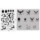 thumbnail image 2 of Clearance!Etiqueta engomada electrostática libre adhesiva de la etiqueta de cristal del diseño de la escena de la ventana de Halloween, 2 of 6