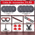 thumbnail image 2 of Juego de Mancuernas Ajustables 7 en 1,Kit de 33LB Pesas y Mancuernas,Set de Mancuernas con Varilla de Conexión, con 4 Modos como Barra, Pesas Rusas, Soporte para Flexiones, 2 of 7