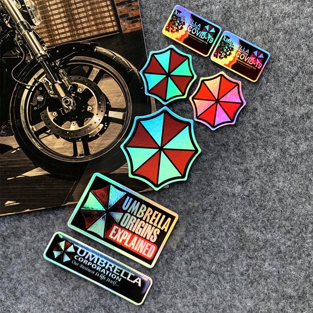Umbrella Corporation pegatina reflectante Resident Evil calcomanías decoración para coche lateral tronco espejo retrovisor impermeable huangjie unisex