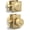 Satin Brass, variant on Mega Handles | Laura Entry Knob and Deadbolt Combo | Satin Nickel
