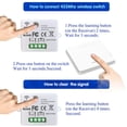 thumbnail image 5 of Wireless Light Switch, 10A Relay Receiver Controller, Easy Installation, for Lighting up to 1500W, 5 of 5