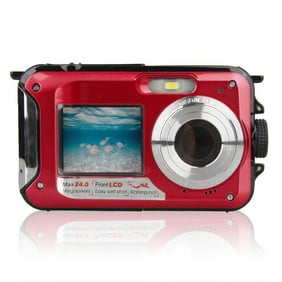 Bollsley Waterproof Camera Underwater Digital Camera Full HD 1080P 30 MP Video Recorder Selfie Dual Screens 16X Digital Zoom