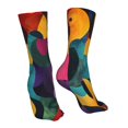 thumbnail image 7 of Salouo Vibrant Abstract Flow Pattern Fun Novelty Crew Socks,Casual Athletic Socks Neutral Socks, 7 of 7