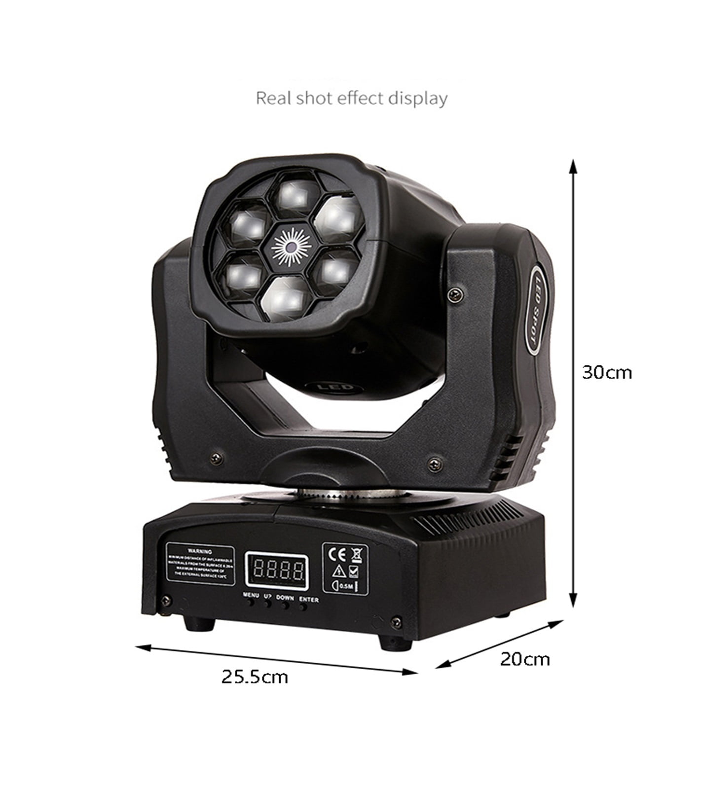 6x12W LED Mini Bee Eyes 4 In 1 Moving Head Beam Light DMX512 Stage Effect Lighting Suitable For DJ Disco Party Club Bar ,Easy to Install