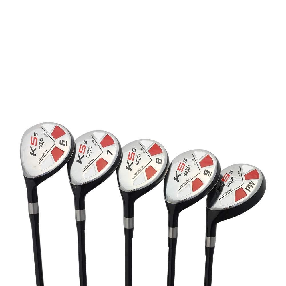 LEFT HANDED Majek Golf Senior Men’s All Hybrid Partial Set, which Includes 6, 7, 8, 9, PW