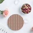 thumbnail image 4 of FMSHPON Merry Christmas Set of 8 Round Coaster for Drinks, Absorbent Ceramic Stone Coasters Cup Mat with Cork Base for Home Kitchen Room Coffee Table Bar Decor, 4 of 6