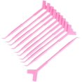 thumbnail image 1 of 10 Pcs Brosse à Cils en Forme de Y Outil de Permanente pour Extension de Cils (Rose), 1 of 8