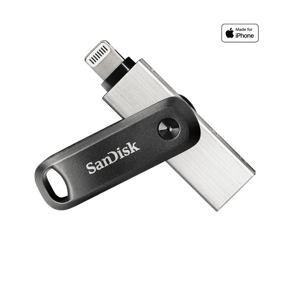 SanDisk 64GB iXpand Flash Drive Go, for iPhone and iPad - SDIX60N-064G-GN6NN