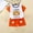 Orange, variant on Tbopshirt 2Pcs Baby Girls Outfit Toddler Kids Baby Boys Girls Fashion Cute Short Sleeve Puppy Print Casual Suit