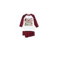 thumbnail image 2 of Matching Family Christmas Pajamas, We Are Family Christmas 2026 Raglan Top And Plaid Pants, Soft Loungewear for Christmas Eve, Cozy Sleepwear for Xmas Morning, Matching Pjs for Photos, 2 of 5