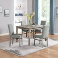 Trilenars 5Piece Dining Set,Modern Dining Table and Chairs Set for 4