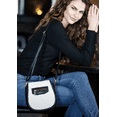 thumbnail image 6 of Kedzie Camden Fireside Crossbody Bag Vegan Leather Mini Messenger Handbag Shoulder Bag, Ivory (Women's), 6 of 7