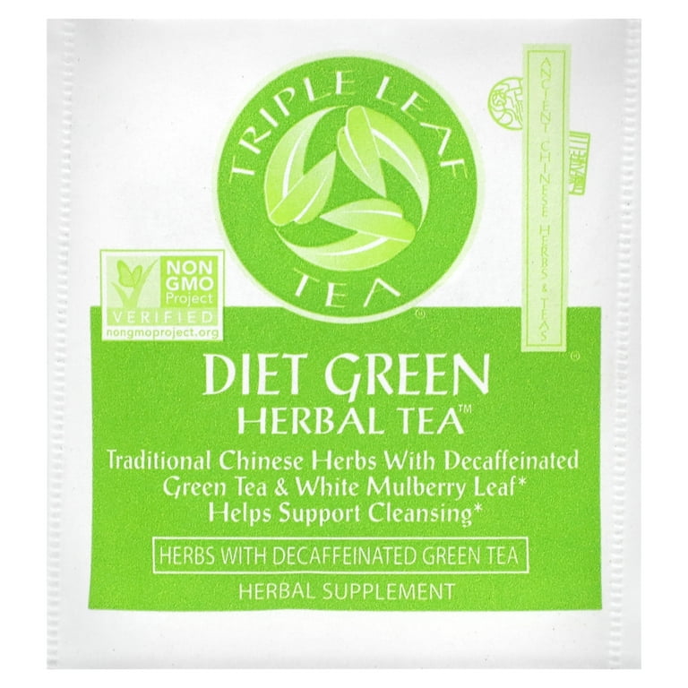 Triple Leaf Herbal Diet Green Tea, Caffeine Free, 20 Bag(S