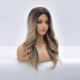 thumbnail image 4 of SUCS Human Hair Wigs For Women Black Color Natural Lace Hair Women's Fashion Wig Brown Synthetic Hairshort Wigs hair Wave W, 4 of 5