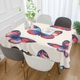 thumbnail image 2 of Yayeee Tablecloths 60" x 108" Rectangle Wrinkle Resistant Party Table Cover, Blue Butterflies, 2 of 8